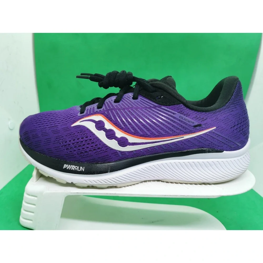 Saucony Guide 14 Women's Size 8.5 Running Walking Shoes Purple Black